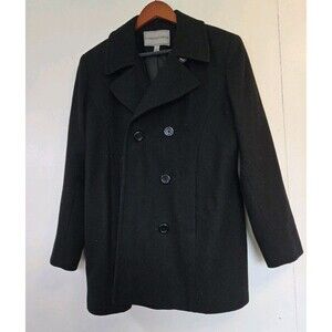 Londontown Coat Womens L Black Wool Blend‎ Winter Old Money Classy Timeless
